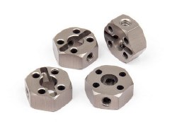 Aluminum Locking Hex Wheel Hub, 12mm, for the WR8 (4pcs)