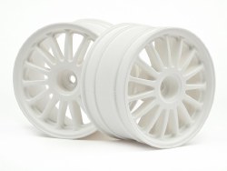 White Tarmac Wheel, 2.2, 57X35mm, for the WR8 (2pcs)
