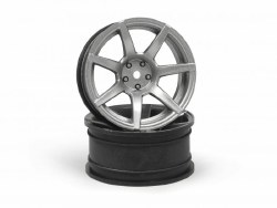 7Twenty Style55 Wheel Gunmetal (6mm/2pcs), for 1/10 Touring Cars