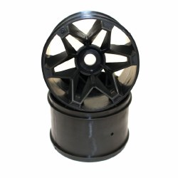 Havok Wheel Black (3.8inx71mm/2pcs)  - fits Savage X Flux V2 and 4.6 GT-6