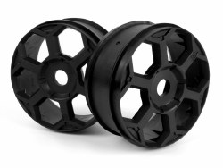 Hexcode 1/8 Buggy Wheels, Black (2pcs)