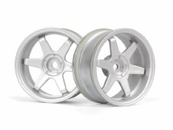 HPI Racing TE37 Wheel 26mm Matte Chrome (6mm Offset)