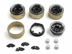 "HPI CS-10 Aluminum Wheel 1.2in (Black/4pcs), Fits Venture18 CC"