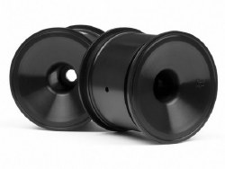 Dish Wheel, Black, 2.2in, (2pcs)