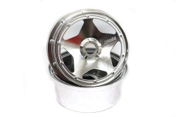 Super Star Wheel, Shiny Chrome, 120X60mm, (2pcs), Baja 5B