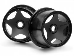Super Star Wheel, Black, 120X75mm, (2pcs), Baja 5B