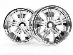 Tremor Wheel, Chrome, 115X70mm 7in, (2pcs), Savage X