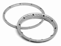 Heavy Duty Wheel Bead Lock Rings, Silver, (for 2 Wheels), Baja 5SC/T/R