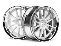 Work XSA 02C Wheel, 26mm-3mm OffSet, Chrome/White