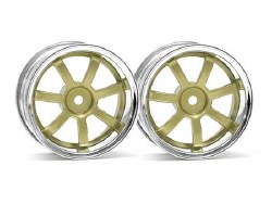 Rays Gram Lights 57S-Pro Wheel, 3mm OffSet, Chrome/Gold