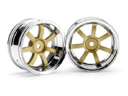 Rays Gram Lights 57S-Pro Wheel, 6mm OffSet, Chrome/Gold