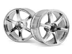 LP32 Wheel, Yokohama AVS Model T6, Chrome, (2pcs)