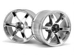 LP35 Wheel, Yokohama AVS Model T6, Chrome, (2pcs)