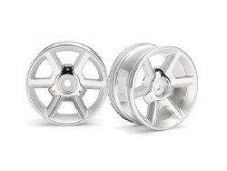 GT Wheel, Silver, 6mm Offset, (2pcs)