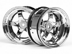 Work Meister S1 Wheel, 26mm-6mm OffSet, Chrome