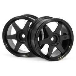 TE37 Wheel, 26mm, Black, 0mm Offset, Fits 26mm Tire