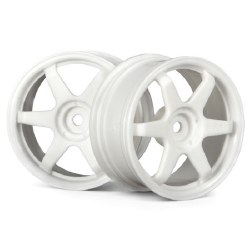 TE37 Wheel, 26mm, White 6mm Offset, Fits 26mm Tire