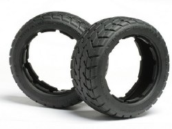 Tarmac Buster Tire, M Compound, 170x60mm, (2pcs), Baja 5B