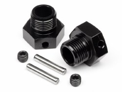 Wheel Hex Hub 6.7mm (2pcs, Black)