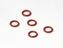 Silicon O-Ring, SS-045, Red, 4.5X6.6mm, (5pcs)