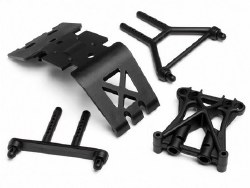 Skid Plate/Shock Tower Set, E-Savage