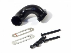 Aluminium Exhaust Header, 12-15 Engine, Black, Nitro 3