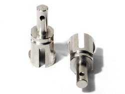 Heavy-Duty Differential Shaft, 14X34mm, Silver, (2pcs)