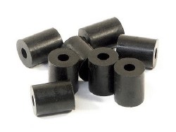 Rubber Tube, 3X8X10mm, Black, (8pcs), Bump Stop, Savage X