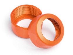 Shock Cap, 20X12mm, Orange, (2pcs), Baja 5T/SS