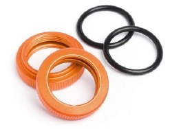 Shock Adjuster Nut, 20mm, Orange, (2pcs), Baja 5T