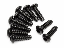 TP Button Head Screw, M3X12mm, Hex Socket, (10pcs)