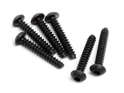 TP Button Head Screw, M3X18mm, Hex Socket, (6pcs)