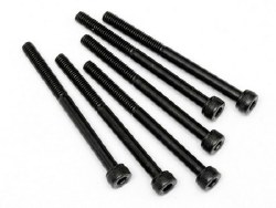 Cap Head Screw, M4X50mm, Hex Socket, (6pcs)