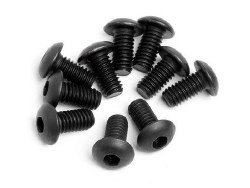 Button Head Screw, M4X8mm, Hex Socket, (10pcs)