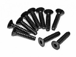 TP Flat Head Screw, M4X18mm, Hex Socket, (10pcs)