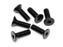 Flat Head Screw, M5X16mm, Hex Socket, (6pcs)