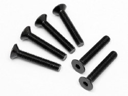 Flat Head Screw, M5X30mm, Hex Socket, (6pcs)