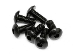 Button Head Screw, M5X12mm, Hex Socket, (6pcs)