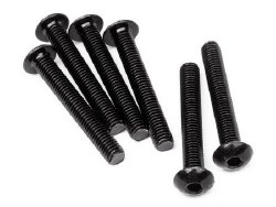 Button Head Screw, M5X35mm, Hex Socket, (6pcs)