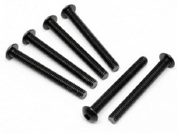 Button Head Screw, M5X45mm, Hex Socket, (6pcs)