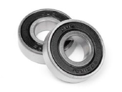 Ball Bearing, 12X28X8mm, Rubber Shield, (2pcs)