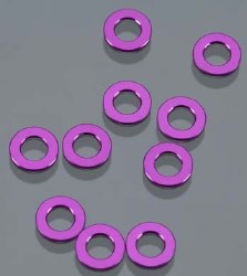 Z813 Alum Washer 3x6x0.5mm Purple (10)