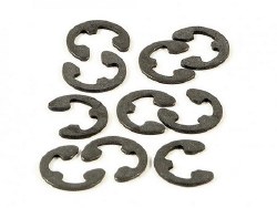 E Clip, 4mm, (10pcs)