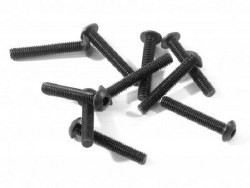 Button Head Screw, M3X18mm, Hex Socket, (10pcs)