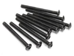 Button Head Screw, M3X30mm, Hex Socket, (10pcs)