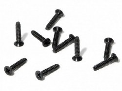 Flat Head Screw, M2X10mm, (10pcs)