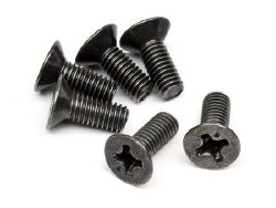 Flat Head Screw, M3X8mm, (6pcs)