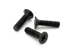 Flat Head Screw, M3X12mm, (6pcs)