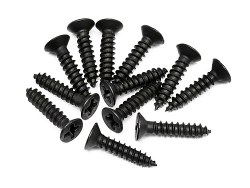 TP Flat Head Screw, M3X15mm, (12pcs)