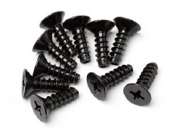 TP Flat HD Screw, 4X12mm, (10pcs)